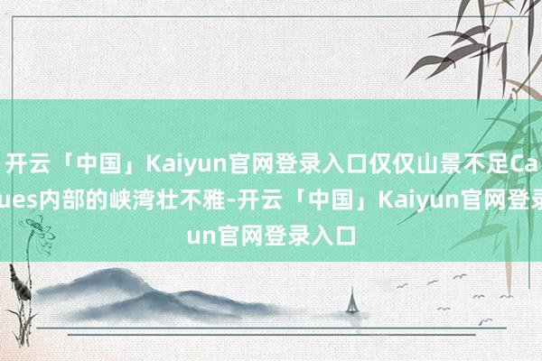 开云「中国」Kaiyun官网登录入口仅仅山景不足Calanques内部的峡湾壮不雅-开云「中国」Kaiyun官网登录入口