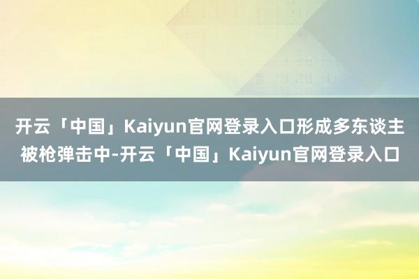 开云「中国」Kaiyun官网登录入口形成多东谈主被枪弹击中-开云「中国」Kaiyun官网登录入口