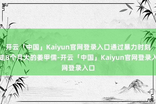 开云「中国」Kaiyun官网登录入口通过暴力时刻抢走8个月大